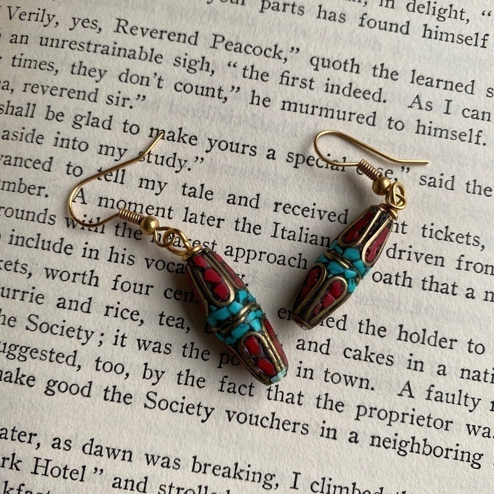 BEAUTIFUL Tibetan style earrings